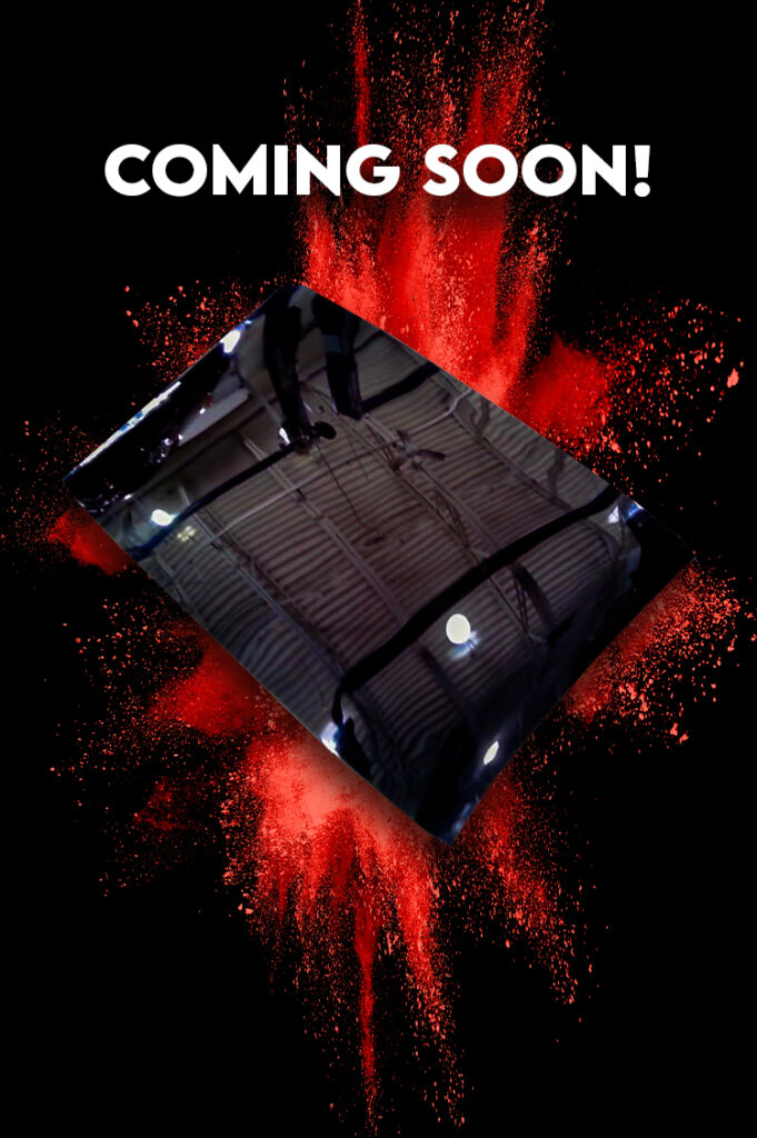 A black rectangular object with a reflective surface on a background of red powder explosion image, reminiscent of the bold style of the Honda Del Sol. The words "COMING SOON!" are displayed at the top of the image.